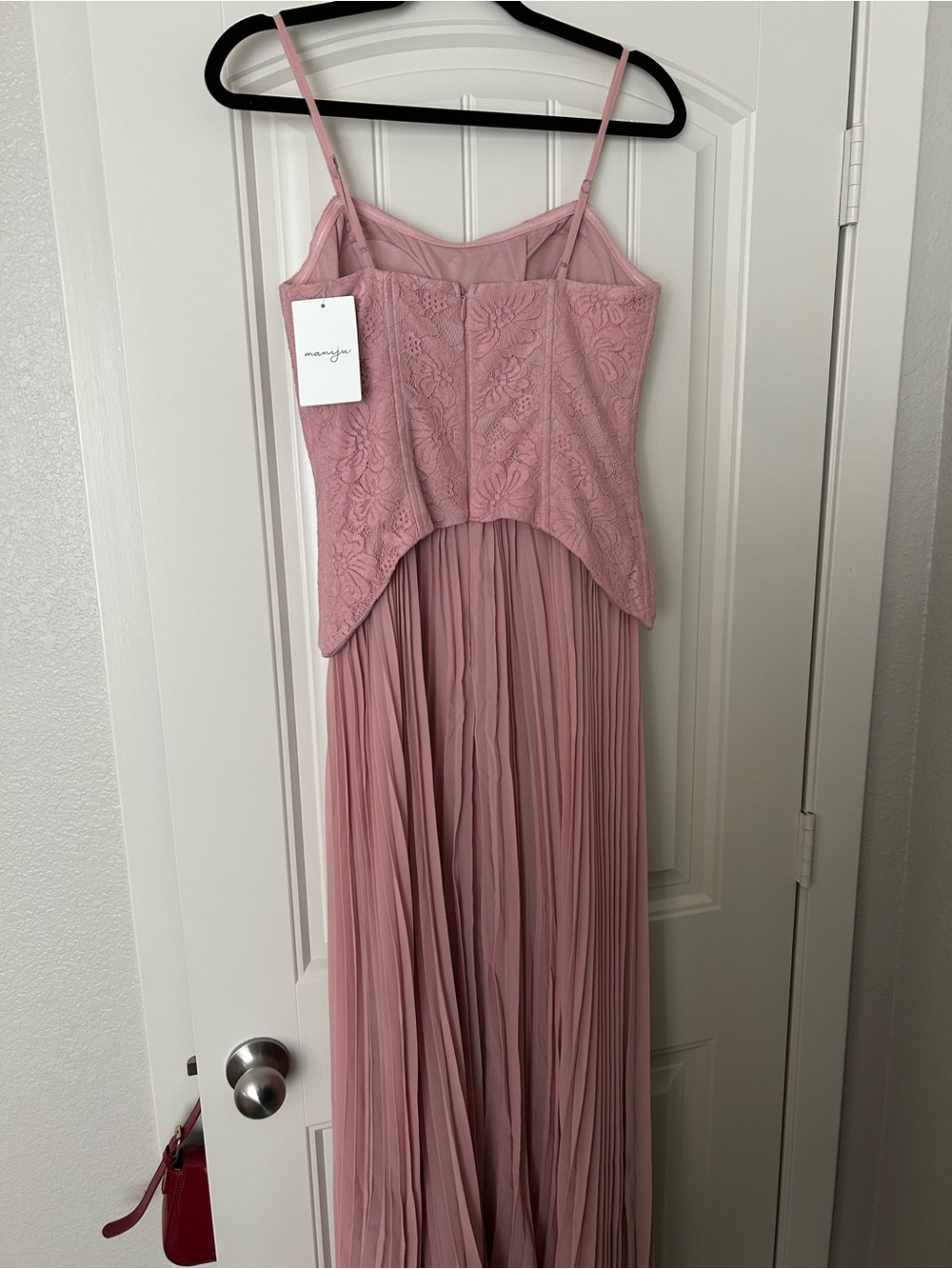 Hello Molly Refined Shine Maxi Dress Pink - Picture 5 of 6